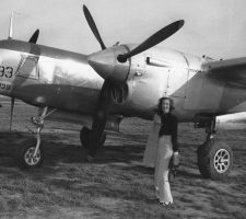 On February 14, 1946, in Kingman, Arizona, Nadine purchased a war-surplus Lockheed P-38 Lightning from the War Assets Administration; she paid $1,250 for the fighter that had flown barely 20 hours and cost $115,000 to build.