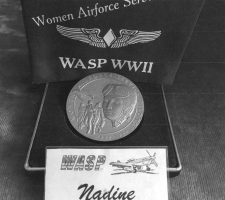 In March 2010, Nadine is posthumously honored along with fellow WASPs with a Congressional Gold, following a 2009 law passed by Congress and signed by President Obama in 2009.