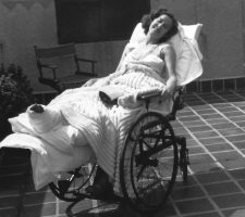In 1940, Nadine recovers at her Manhattan Beach, California, bungalow following a September 2 plane crash while demonstrating a Taylorcraft light plane to a new customer.