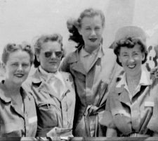 In 1943 Nadine (far right) with some of her fellow Class 43-5 trainees at Avenger Field as part of the Women’s Flying Training Detachment (WFTD).