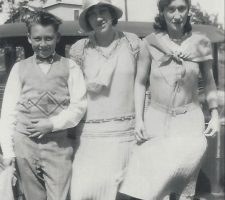 On the eve of the Depression, 19-year-old Nadine with brother Ed, 13, and mom Nelle in 1930.